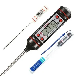 Kitchen Digital BBQ Food Thermometer Meat Cake Candy Fry Grill Dinning Household Cooking Thermometer Gauge Oven Thermometer Tool