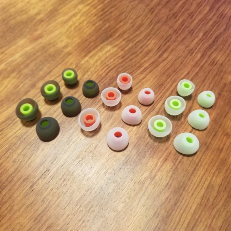Premium High-Quality In-ear Silicone Eartips - 3/6 Pairs, Multi-Size (S/M/L)