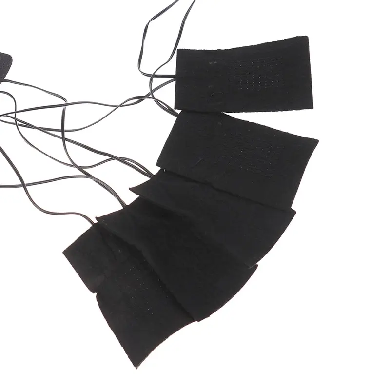 USB 전기 온열 재킷 발열 패드 5 장/세트, 야외용 따뜻한 열선 조끼 패드, DIY 의류용 블랙 신상