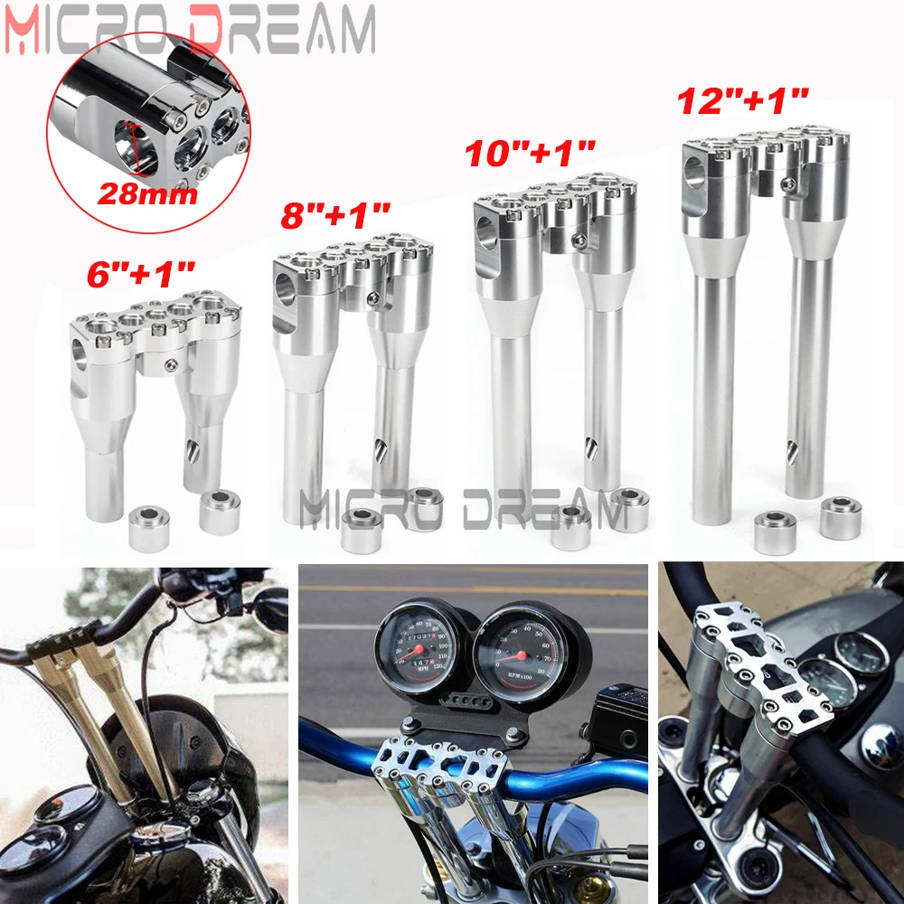 

Riser мотоциклетный для Harley, 6/8/10 дюймов, 1/8/28 мм, 12 дюймов + 1 дюйм