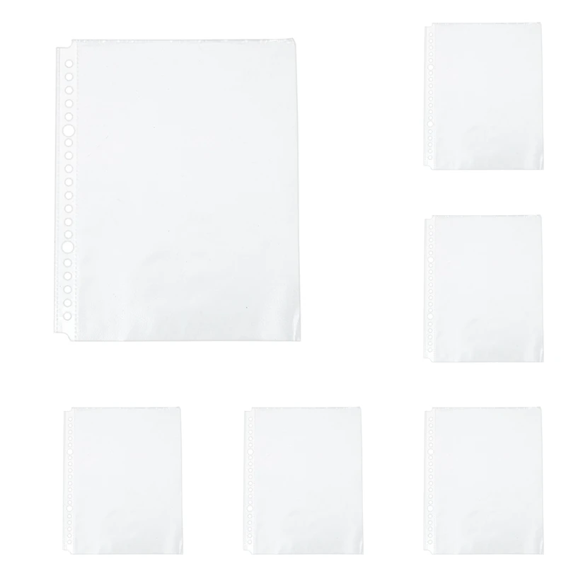 

NEW-Pack Of 400 A5 Clear Punched Pockets - Plastic Poly Folders