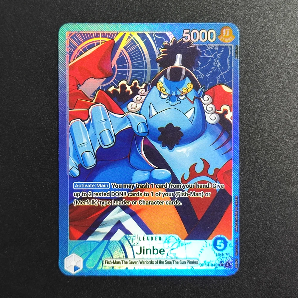 Proxy One Piece Card Mihawk OP14-020 Hancock Crocodile Jinbe Law Doflamingo The Azure Sea's Seven English TCG Anime Card