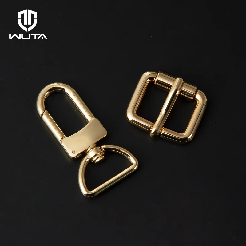 WUTA D Tail Hook Buckle D Ring Lobster Clasp Metal Roller Pin