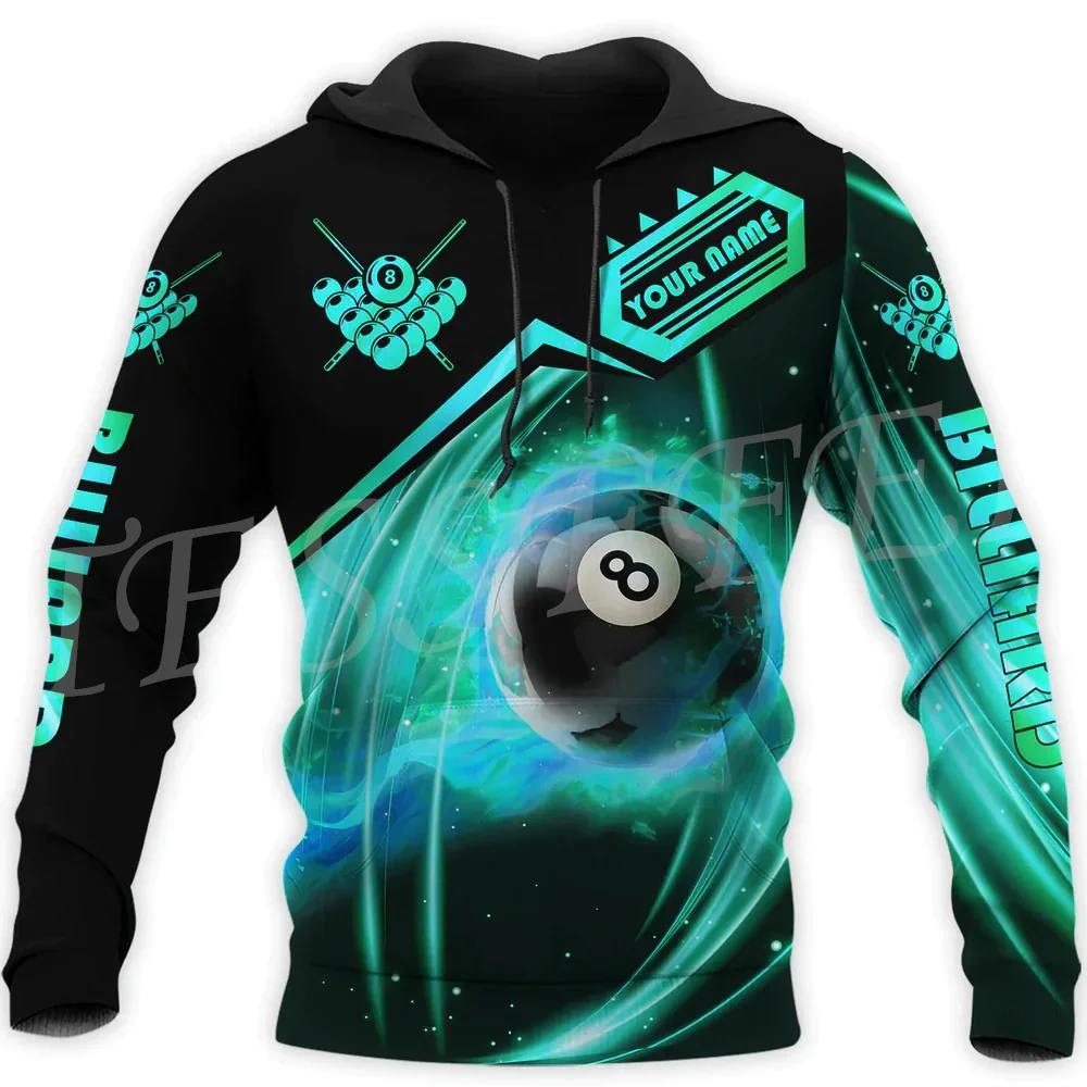 

NewFashion Custom Name Sports Billiards Ball Player Tattoo Tracksuit 3DPrint Streetwear Harajuku Casual Funny Jacket Hoodies 13X
