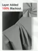 2025 New Total Privacy Safe and Odorless Curtains for Living Room and Bedroom 1pc Solid Blackout Curtains with Grommets 1