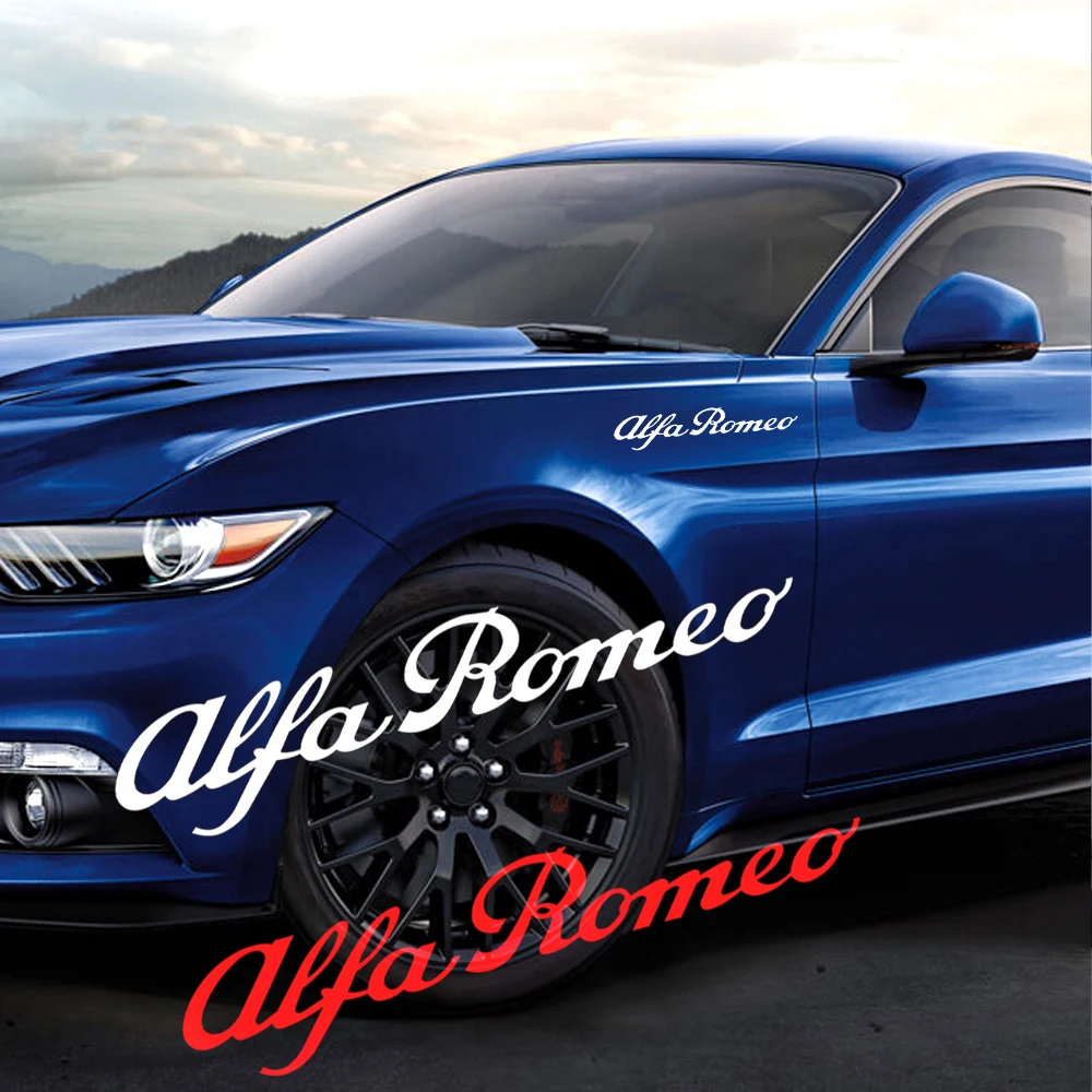 Alfa Romeo Autosticker - Rode uitvoering