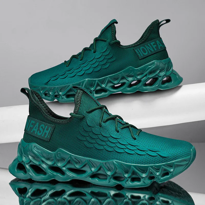 YRZL Men's Shoes Athletic Running Sneakers Man Breathable Mesh Sports Comfortable Non Slip Walking Shoes for Men Outdoor 3