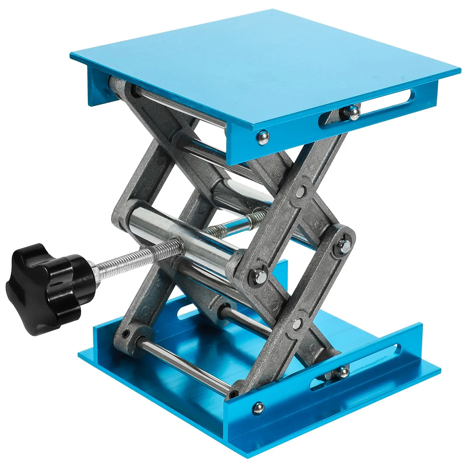 Aluminum Alloy Laboratory Lifting Table Scissor Jack Stand Crane Tool Adjustable Height Container Biological Physical Chemical