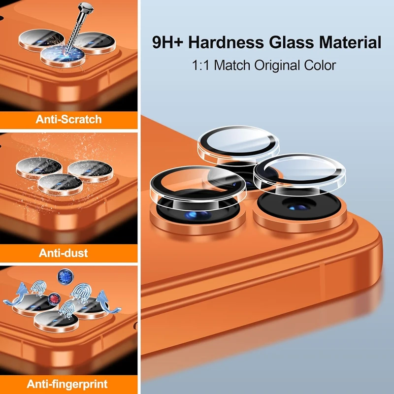 AR Clear Lens Cover | Dust-Free Removable Camera Protector with Tempered Glass Film | Easy Install