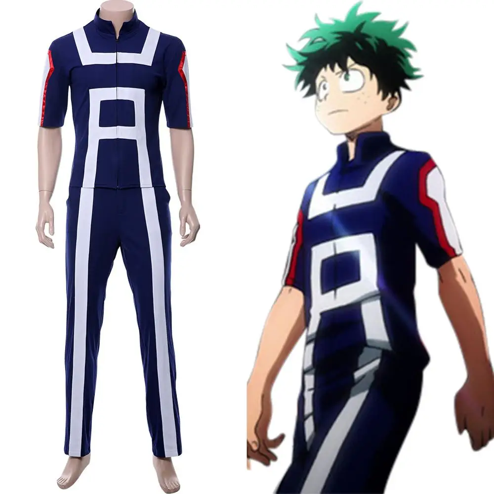 My Hero Academia Sports Uniform Izuku Midoriya Cosplay Costume Gym
