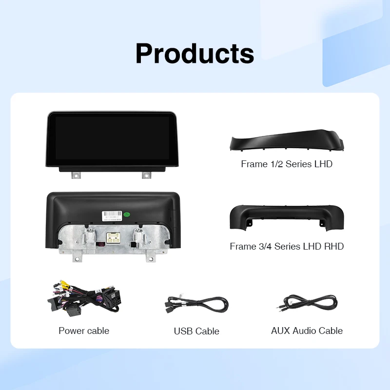 Radio para Auto AINAVI F30, Sistema Multimedia para Auto F20, Carplay Inalámbrico, Android Auto para BMW Serie 3 F31 F32, Serie 1 F20 F21, Pantalla Táctil HD 6