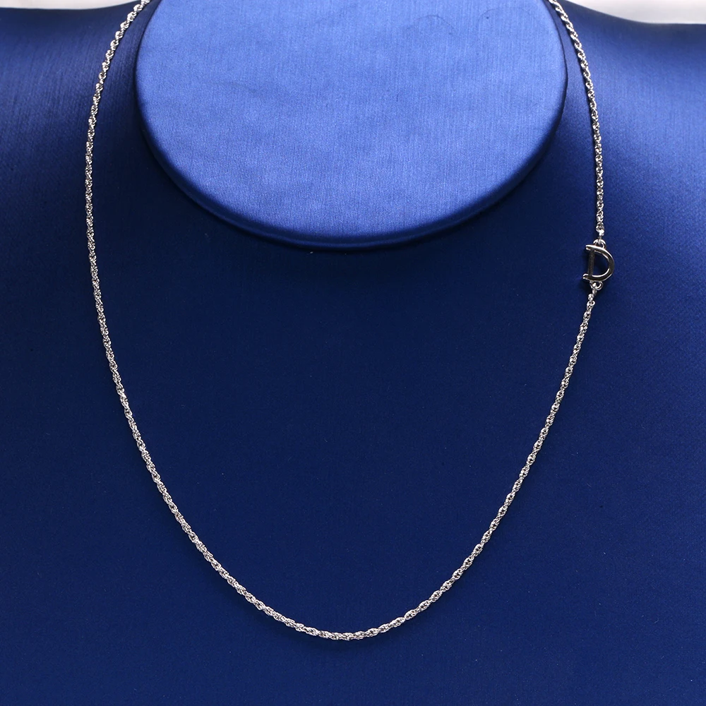 

Ожерелье-чокер для мужчин и женщин, простая плетеная Длинная цепочка с надписью D, цвет под серебро, минимализм, подарок для женщин