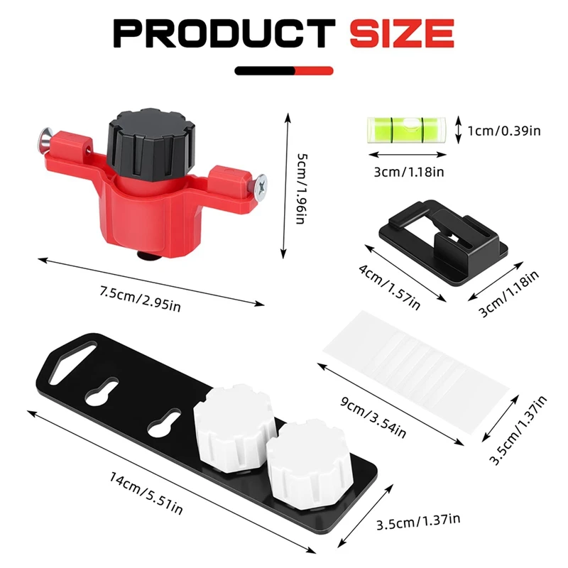 Compagnon de trou de clé-pas besoin de mesurer pour marquer les emplacements de fixation des fentes de trou de serrure sur les murs, pour les objets ayant intégré