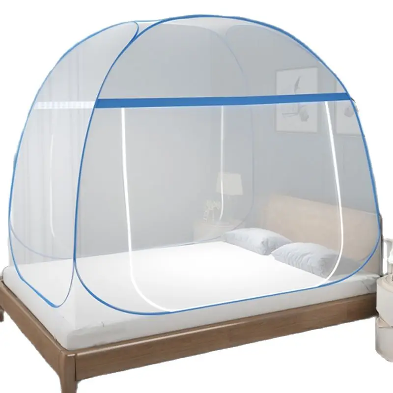 Folding Mosquito Net Tent Zipper Single Door Netting Mongolian Yurt Cover Home 