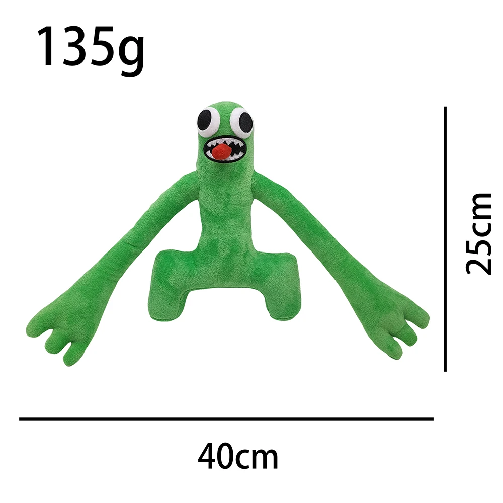thumbnail image 1 of Juguetes de peluche de 30 cm con diseño de amigos del arcoíris, juego de animación, figura de dibujos animados, muñeco de peluche suave, personaje de monstruo Kawaii para niños, regalos de Navidad, 1 of 5
