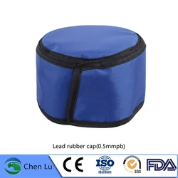 Genuine x-ray gamma ray radiation protective 0.5mmpb lead cap radiological protection high-quality lead rubber hat