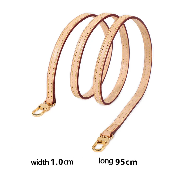 Genuine Leather Adjustable Crossbody Strap Luxury Shoulder Handles Strap Crossbody Messenger Bag Accessory Bag Parts