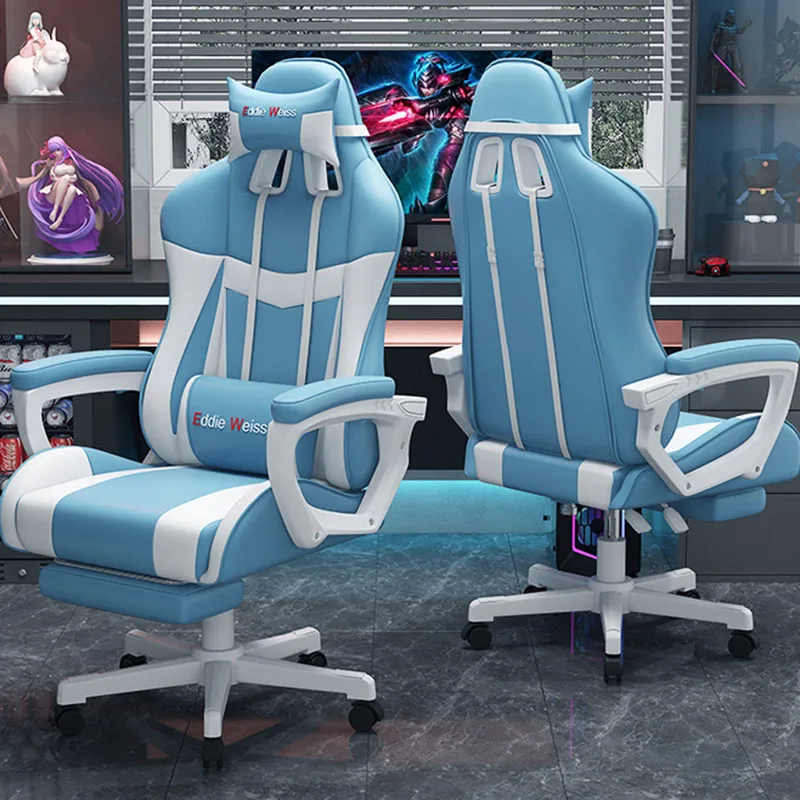 Desk Office Chair Gaming Computer Ergonomic Swivel Vanity Chair Accent Recliner Massage Cadeiras De Escritorio Salon Furniture