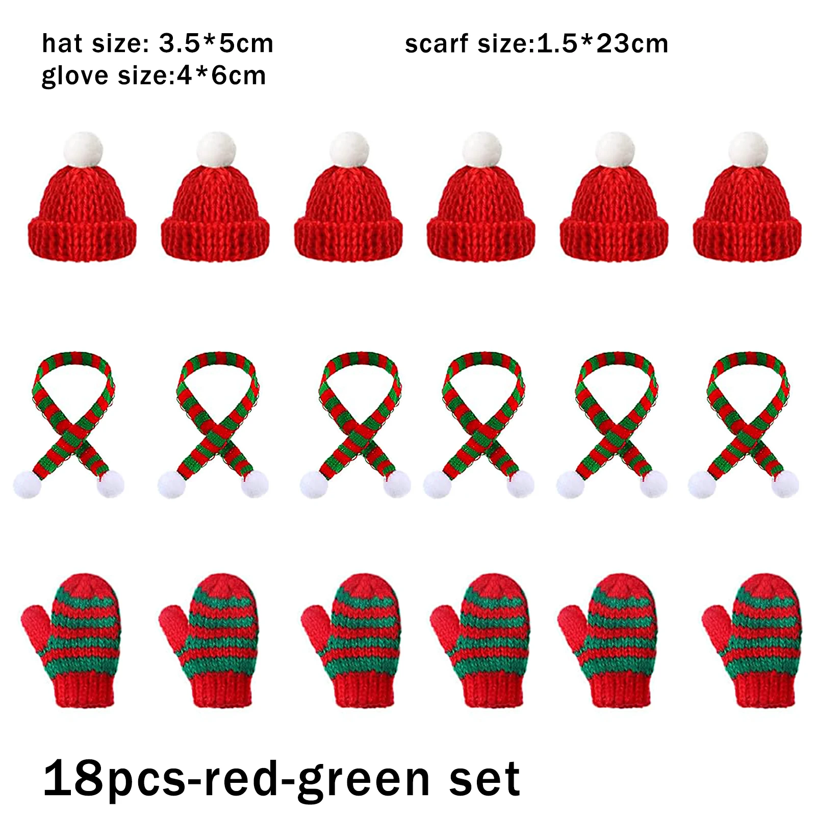 18pcs-red-green set