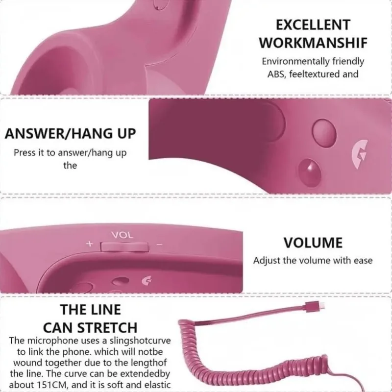 Tangle-Free Handheld Cell Phone Receiver with Microphone