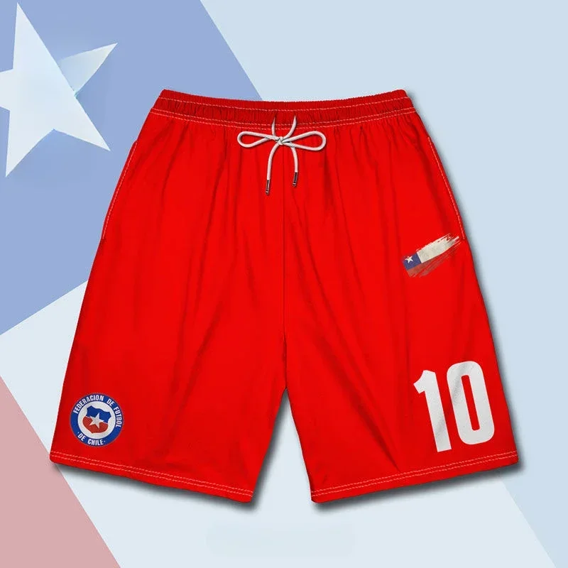 Poland Chile US Soccer National Team Training Shorts Men's Women's 3D Printing Comfortable Casual Breathable Quick Drying 5