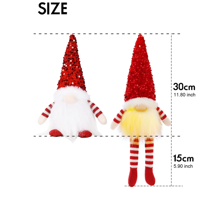 Glowing Christmas Gnome Doll 6
