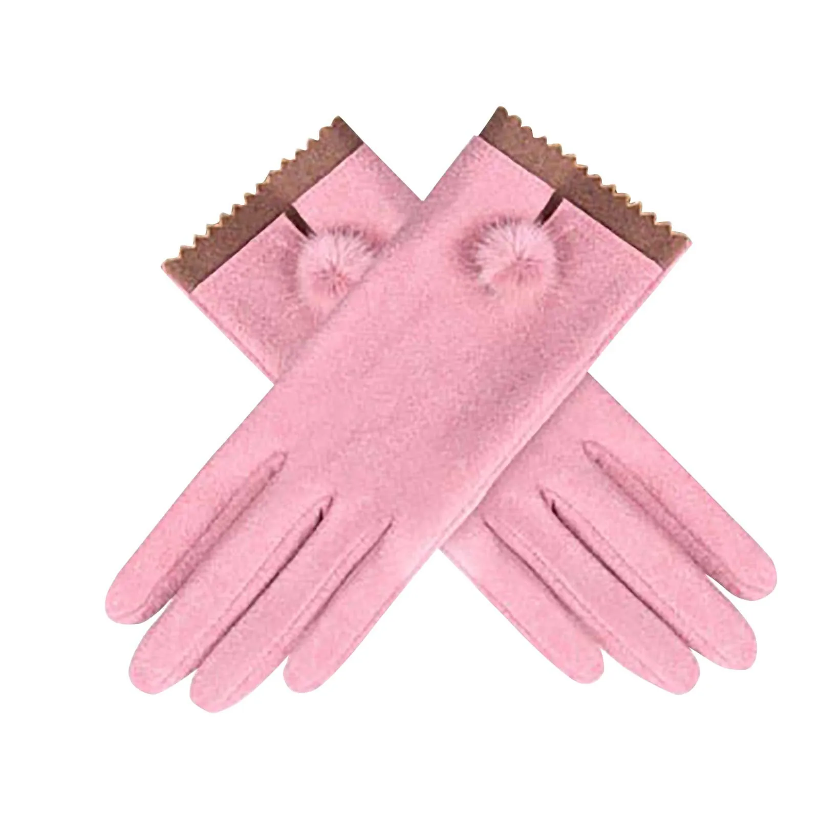 

Women Winter Outdoor Plus Velvet Thicken Keep Warm Casual Windproof Gloves Winter Leather Gloves Y2k For Elegant Women