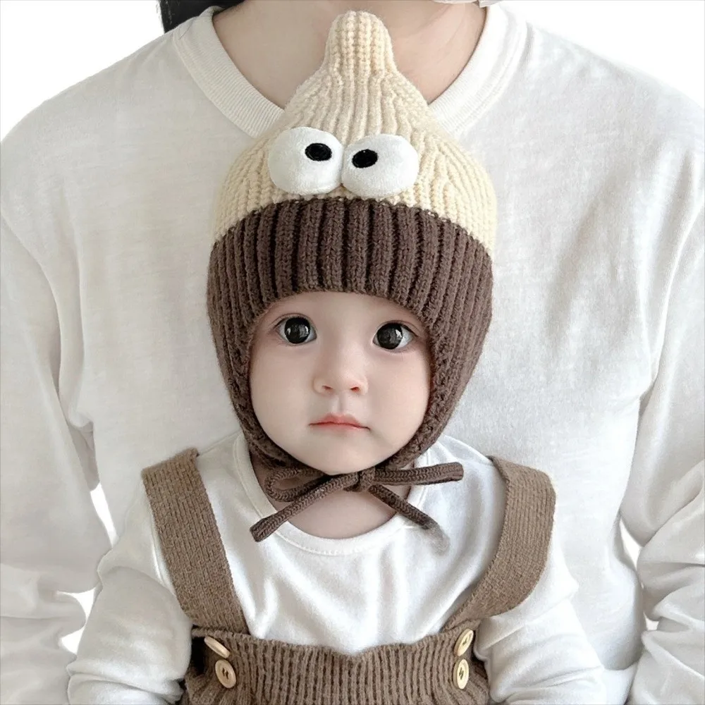 Soft Cotton Kids Winter Beanie Hat with Flaps for Baby