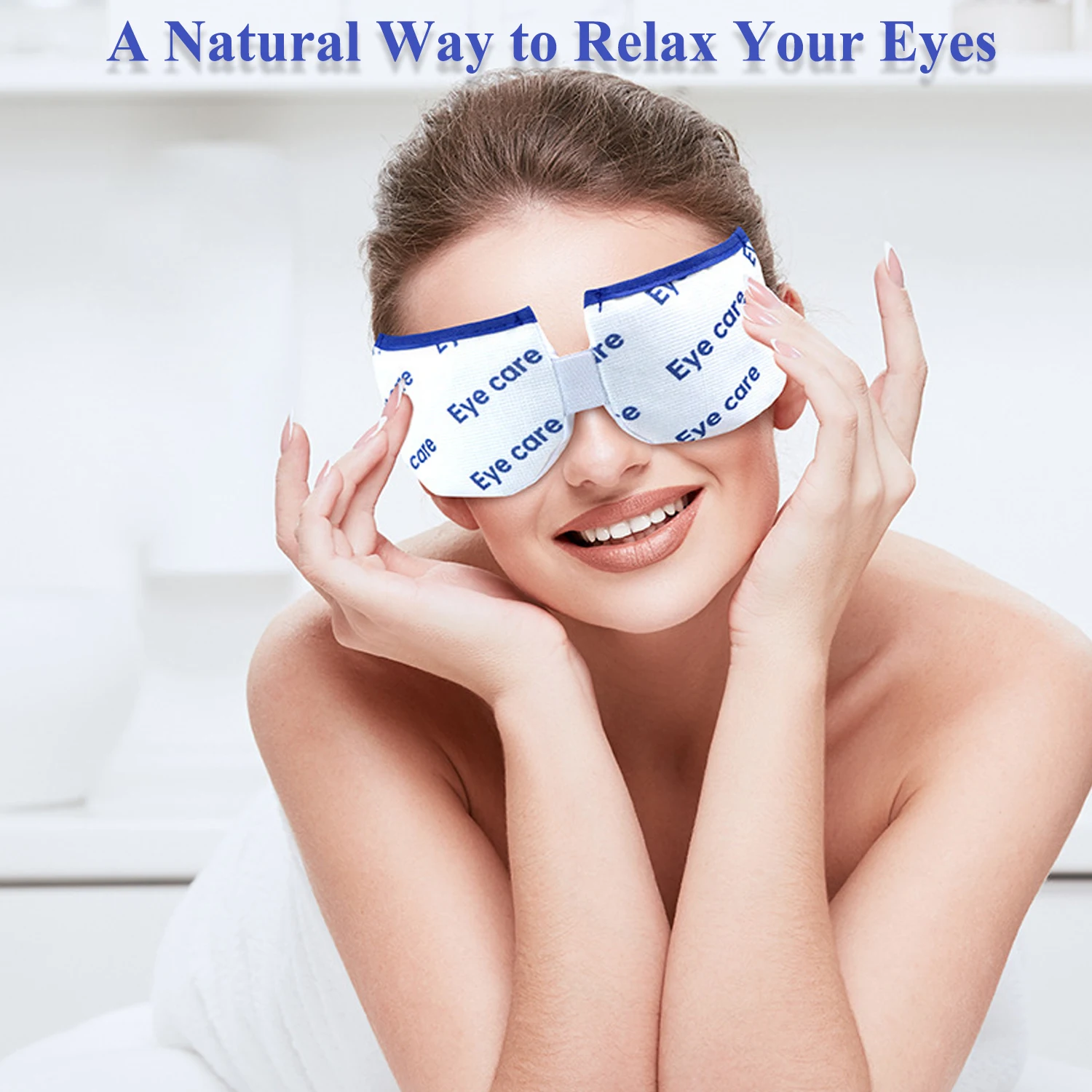 Heated Eye Mask & Microwavable Eye Compress Gentle Steam Heat for Eye Comfort Soothing Relief for Dry Eyes Massage Pillow