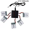 3.7V 500mAh 1S 25C 902540 Battery and USB charger set For Wltoys V931 F949 XK K123 6Ch RC Helicopter Spare Parts 1