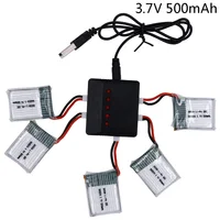 3.7V 500mAh 1S 25C 902540 Battery and USB charger set For Wltoys V931 F949 XK K123 6Ch RC Helicopter Spare Parts 1