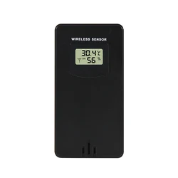 Advanced Digital Weather Station with Temperature and Humidity Monitor, Alarm Clock, and Frost Warning (Black Sensor)