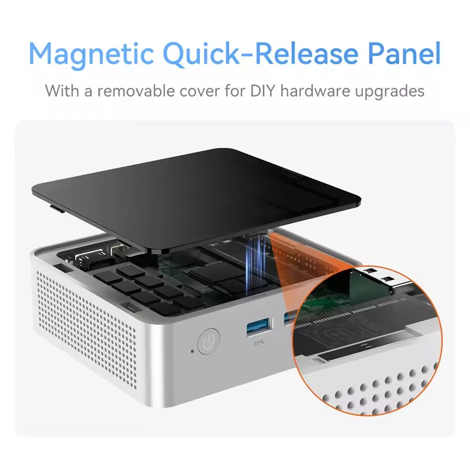 ERVPES M1 NEW Mini PC Intel I5-8257U Windows 11 Pro 4-Core 8-thread 8GB + 256GB / 16GB + 512GB WiFi 6 Mini Computer PC