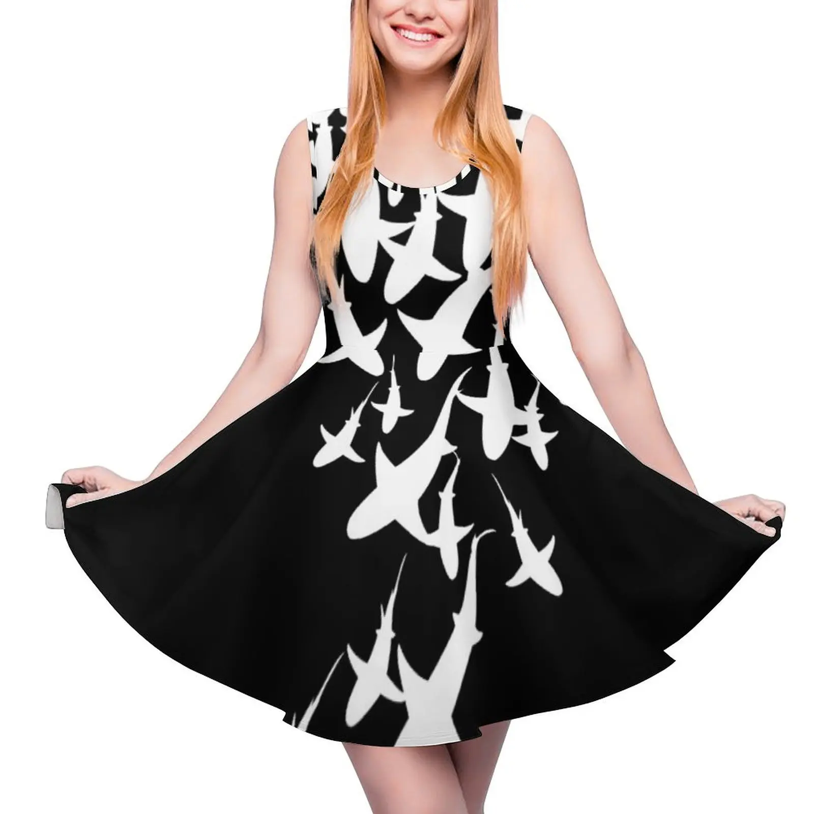 

Sharks V2 Round Neck Dress Dresses sexy dress luxury dresses