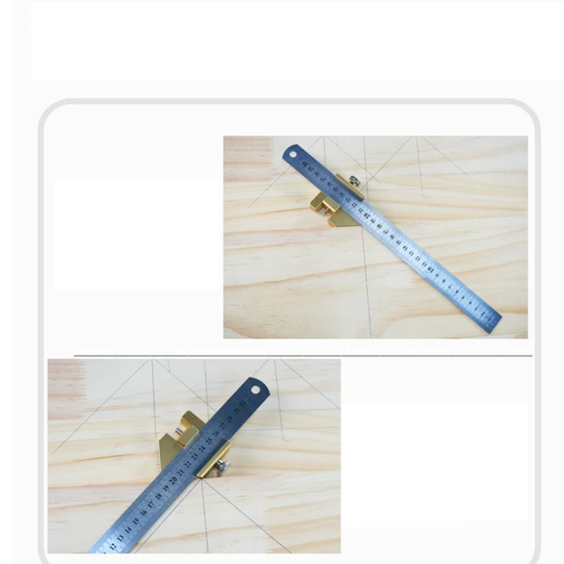 Positioning Block 45&deg;/90&deg;/135&deg; Steel Ruler Carpenter's Steel Ruler Locator Block Limit Aluminum Alloy Stop