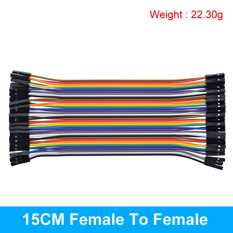 Versatile 40-Pin Assorted Length Jumper Wire Set