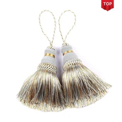 2Pcs Tassel Curtain Hanging Pendant Room Accessories DIY Craft Tassels Fringe Pendant Table Flag Key Tassels Home Decoration