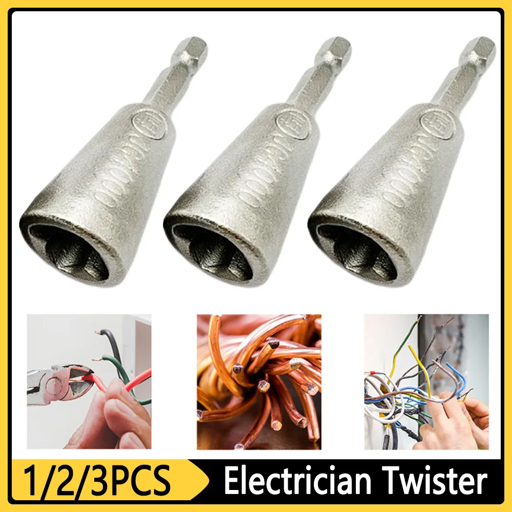 Quickly Wire Twister 1.5-6 Square 2-6Way Twister Wire Cable 6mm Hexagonal  Handle Electrical Cable Twister For Power Drill Driver - AliExpress