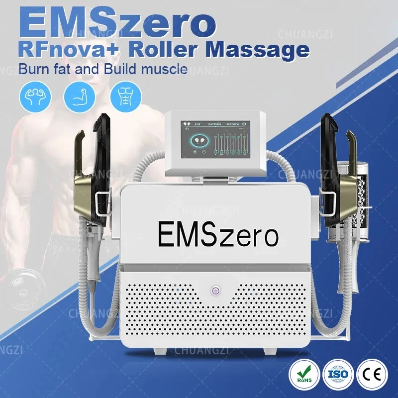 2024 Upgraded EMSZERO 2 in 1 Roller Massage Lose Weight Therapy 40K Compressive Micro vibration Vacuum 5D Body slimming Machine 2024 anti static ionic hair brush negative scalp massager protable vibration comb smoomthing comb electric hair ionic brush