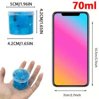70/300ml Large Capacity Crunchy Slime Kit Premade Crystal Slime Set Super Soft And Non-Sticky Jelly Cube Slime Party Favor Gifts 2