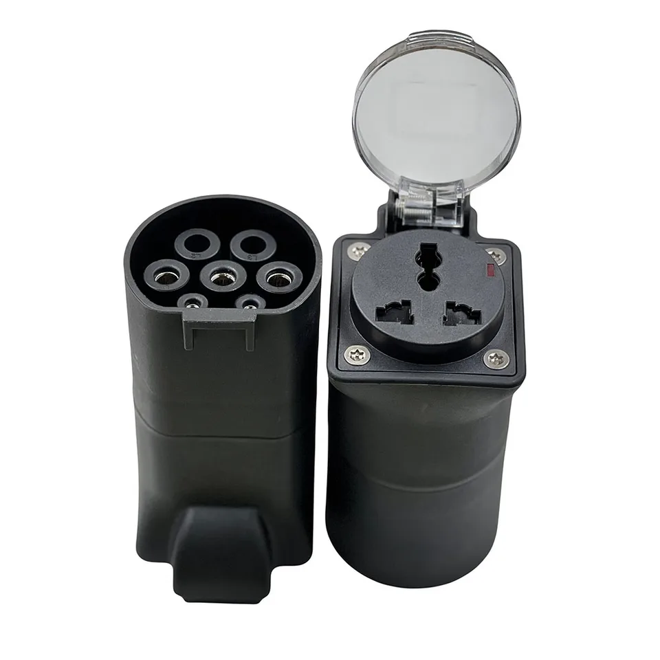 BOROCO Adaptateur De Charge EV, 3.5kW 16 A 220 V - Adaptateur Schuko De Véhicule à Charge - Adaptateur Type 2 Vers Schuko V2L - Compatible Avec MG4 MG5 MG ZS MG Marvel R
