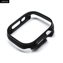 Premium Protective Bumper Case for 49mm Smartwatch - Scratch - Resistant Metal Finish (Black)