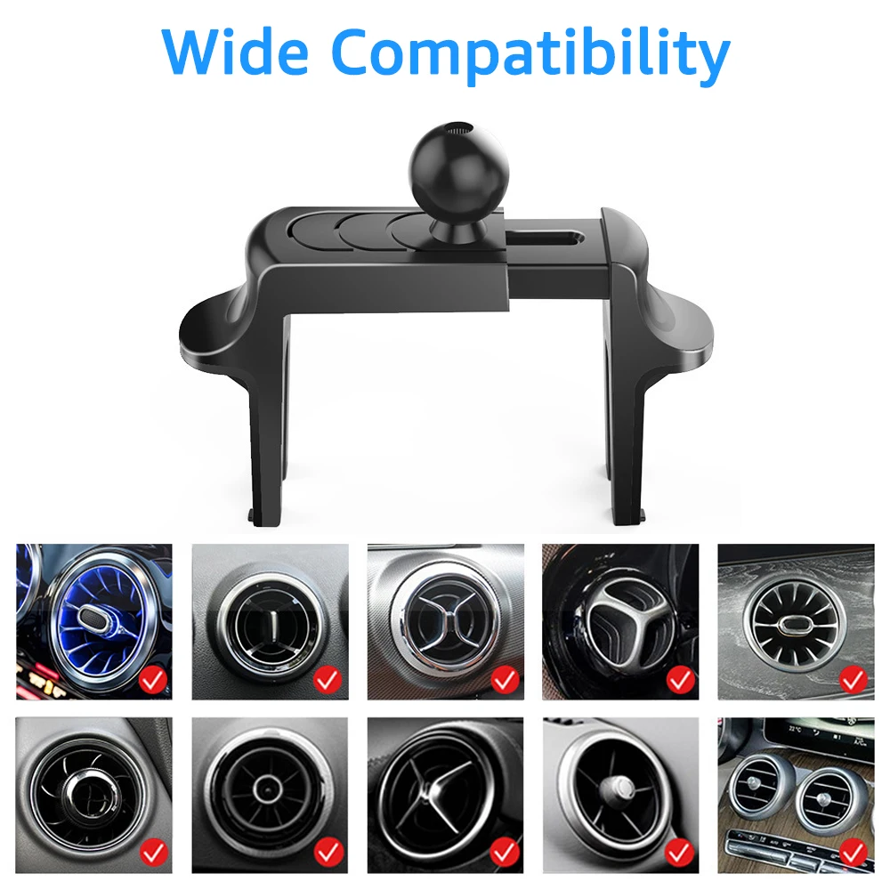 iBudim Universal Car Air Vent Clip Mount 360 Degree Rotation - Main Image