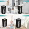 1pc 25.1gal Fabric Laundry Basket with Padded Handles Collapsible Laundry Basket Bathroom Storage and Organization 5