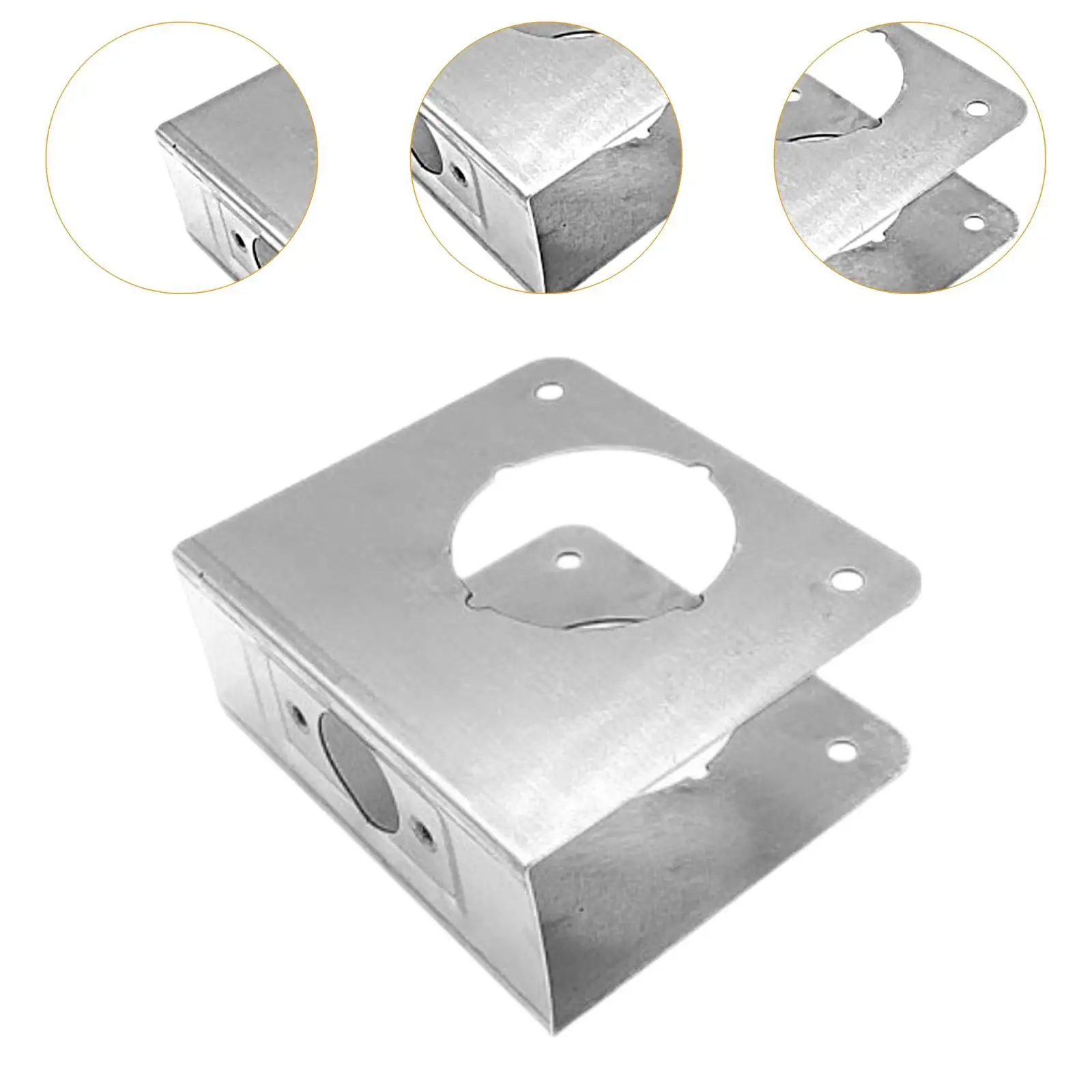 Lock and Door Reinforcer Home Security Door Lock Plate Reinforce Repair Easy to Install 2-1/8" Single Bore, 2-3/8" Backset