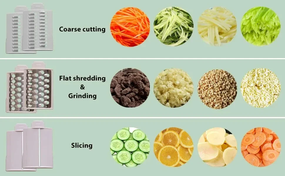 Description Picture 4 of item4 In 1 Manual Vegetable Cutter Multifunction Slicer Potatoes Slicer Chopper French Fries Shredders The Grater Kitchen Gadgets