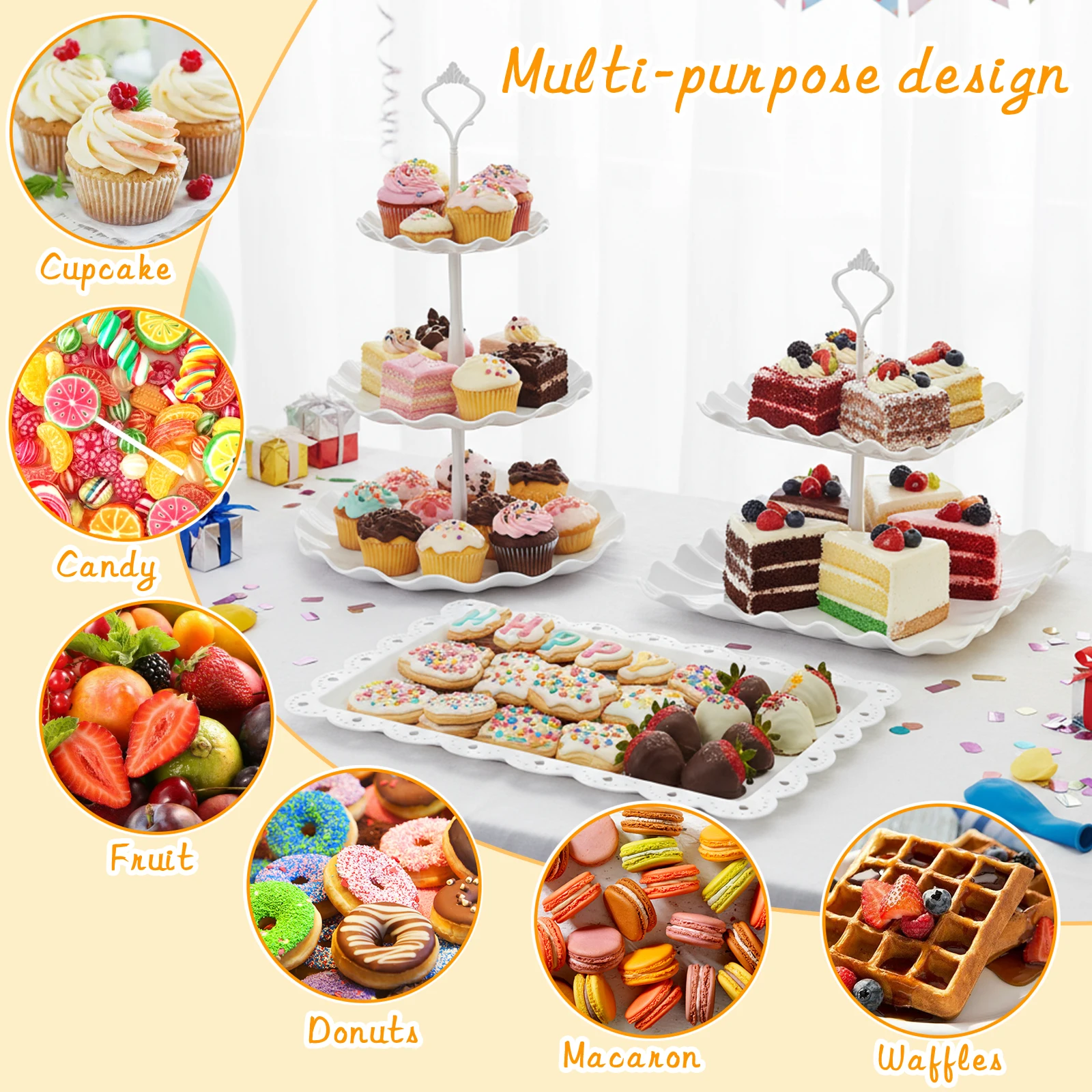 10 Pcs dessert table display set