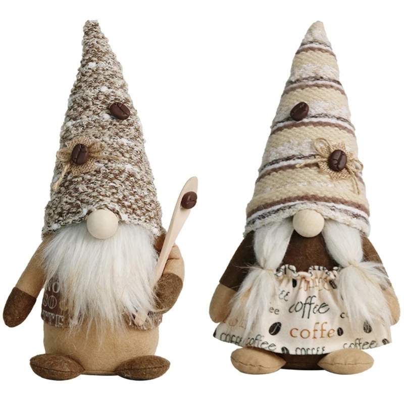 

Coffee Gnome Chefs Costume Statue Standing Facelesses Scandinavians Tomtes Nisse Swedish Gnome Dwarfs Decorations