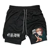 Jujutsu Kaisen Anime Graphic 2 in 1 Compression Shorts for Men Quick Dry Lightweight Gym Performance Shorts Athletic Activewear 4