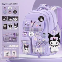 Sanrio Cinnamoroll Schoolbag Cartoon Kuromi Bag Burden Reduction Lightweight High Capacity Children Backpack School Supplies 1